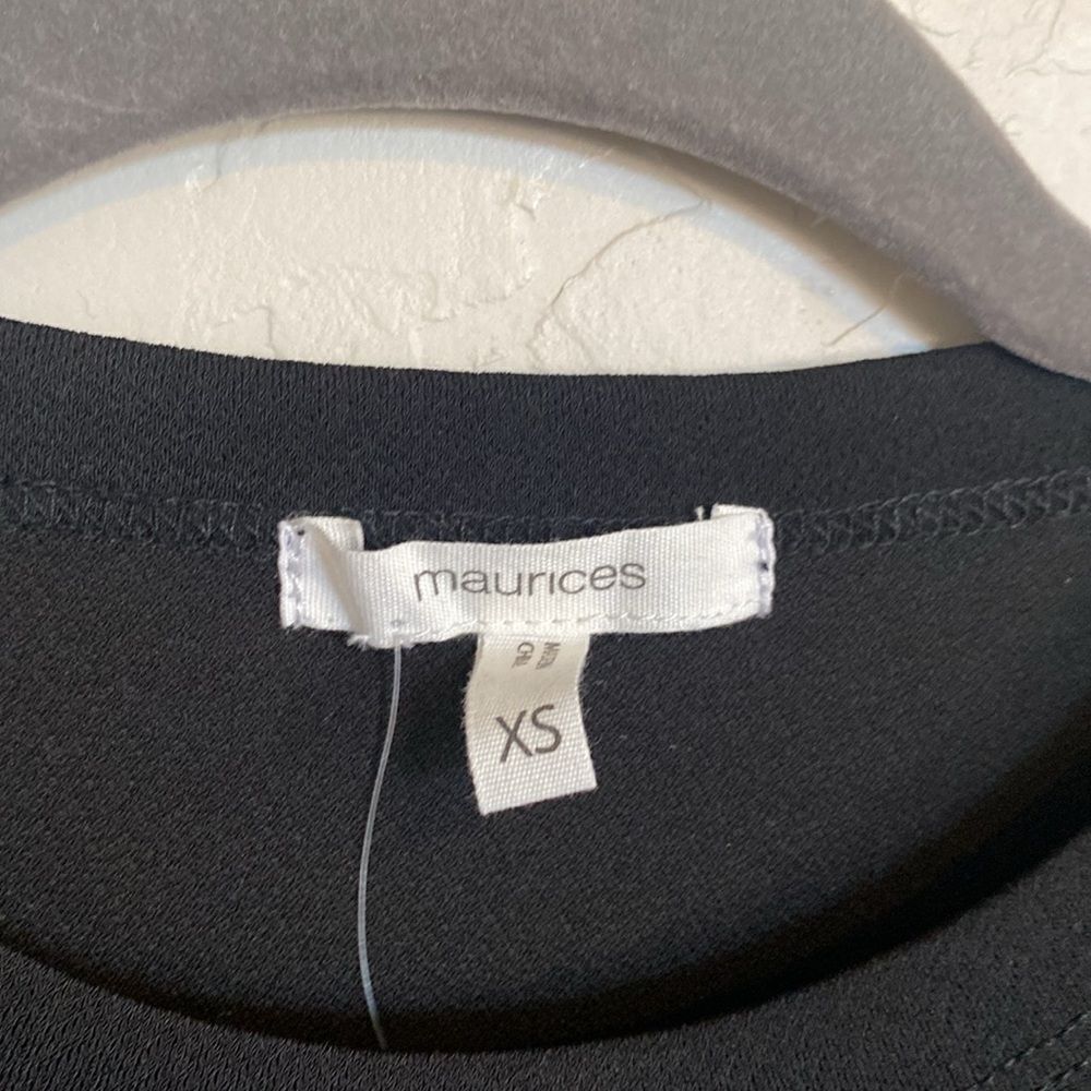 New with tags black top with embroidery - Picture 4 of 7